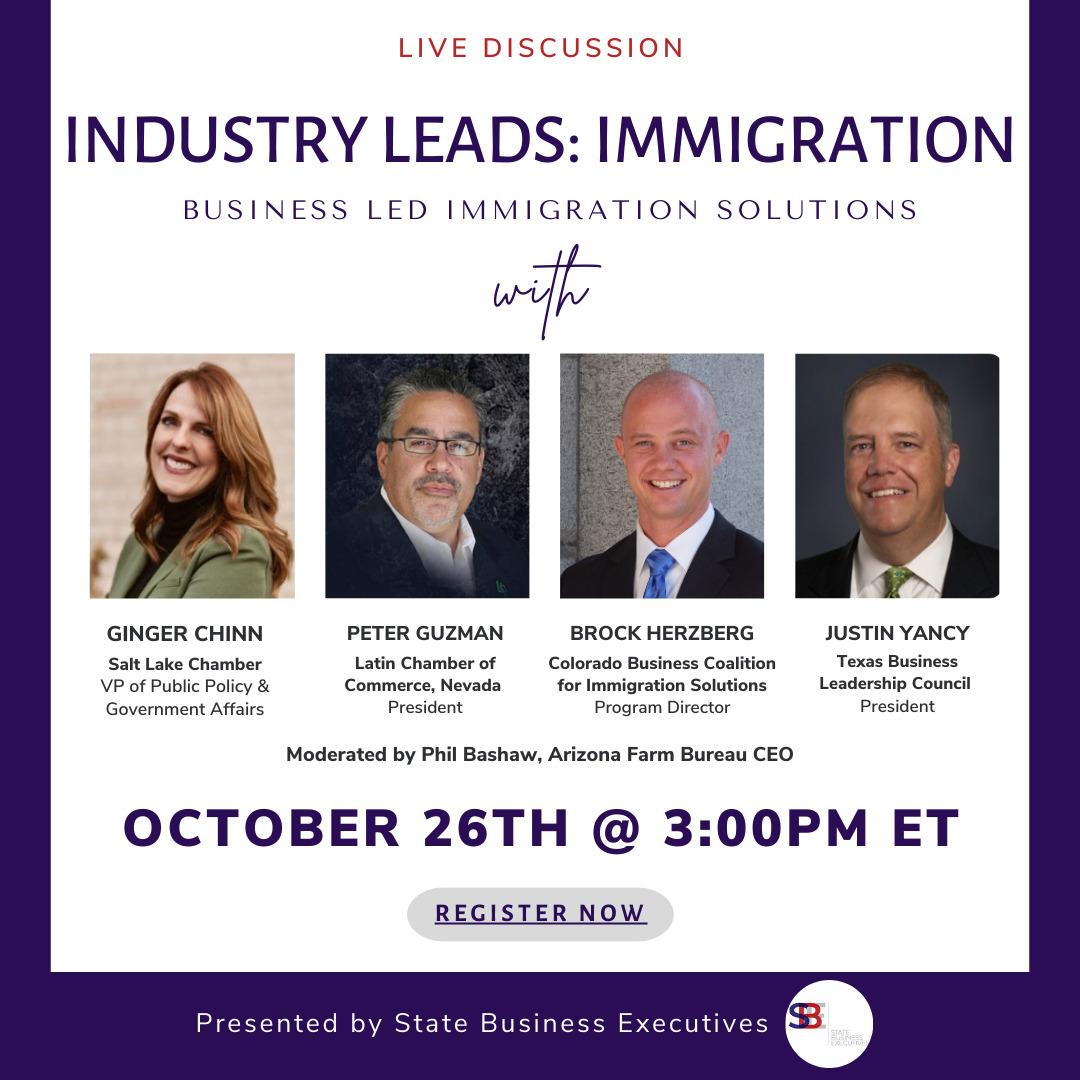 Industry leads immigration graphic